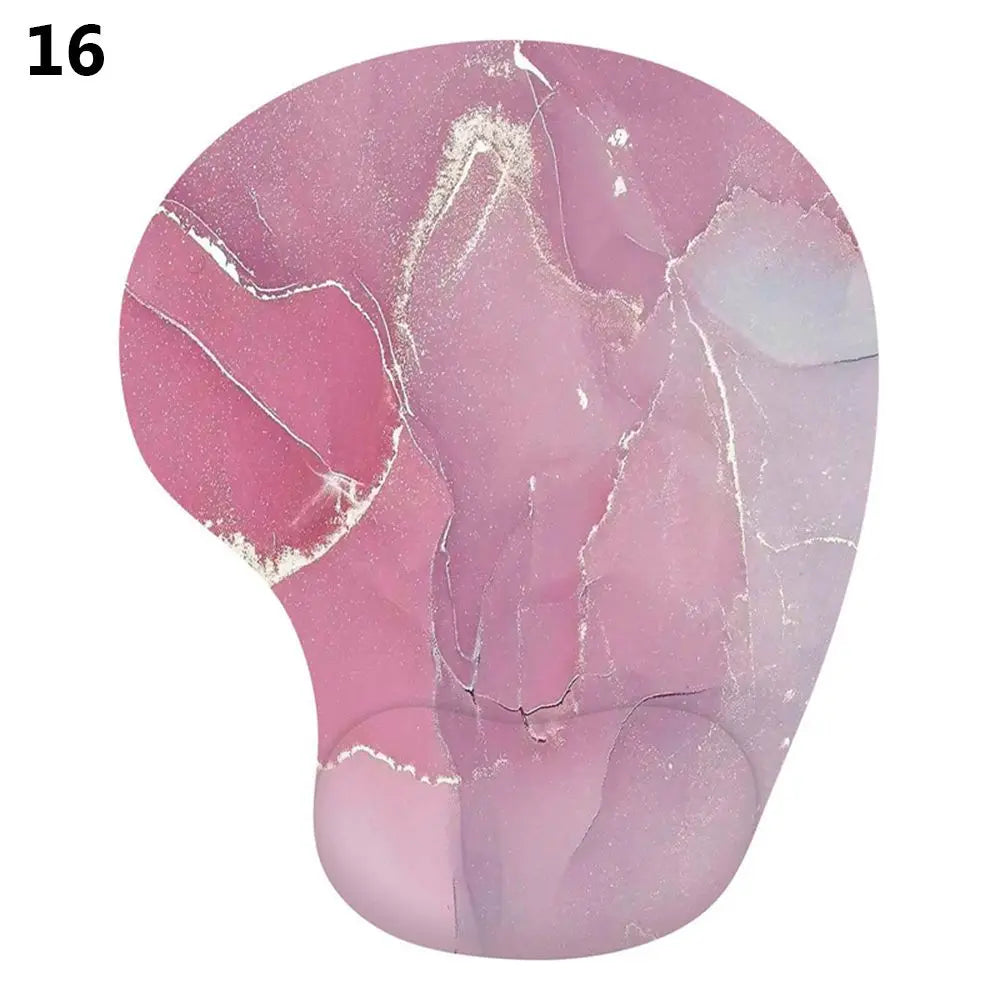 Alfombrilla de ratón de silicona con reposamuñecas, soporte ergonómico para la mano, alfombrilla antideslizante para ratones de juego, alfombrilla suave para ordenador de escritorio o portátil