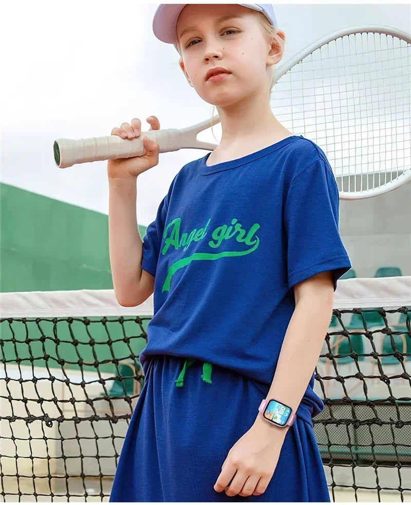 Montre connectée pour enfants, écran tactile HD de 1,75 pouce, bracelet connecté pour jeux et musique, cadeau idéal pour garçons et filles, compatible avec iOS et Android