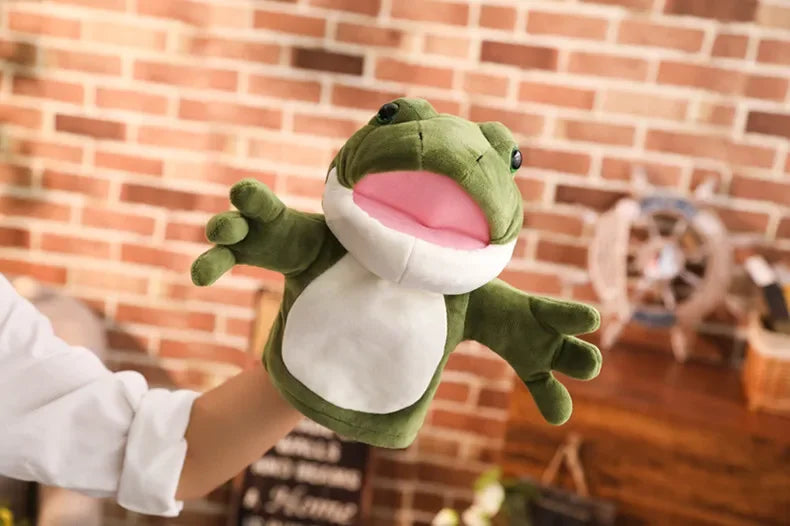 Stuffed Plush Animals Toys Hand Finger Puppet Kawaii Dolls Educational Baby Toys Learning & Education Monkey Tiger Children Gift