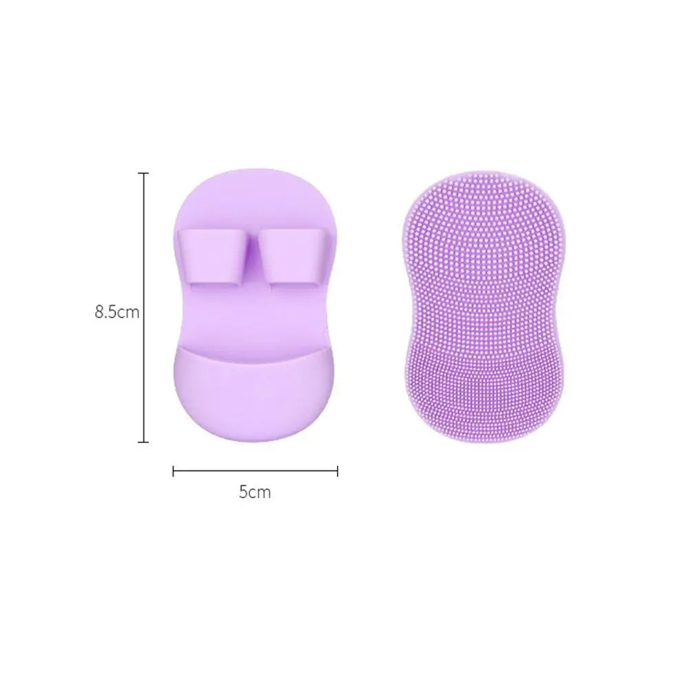 Almohadilla de silicona suave para limpieza facial, cepillo de limpieza facial agradable para la piel, removedor de puntos negros, eliminador de piel muerta, lavador para chica