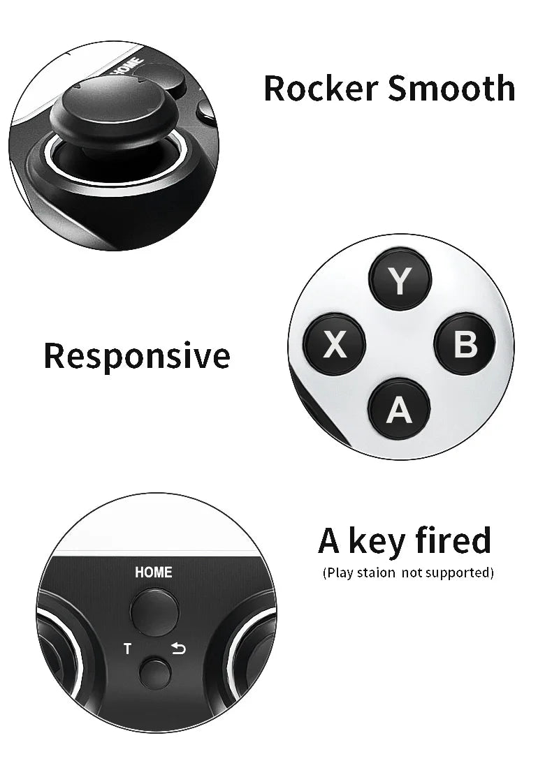 Manette de jeu sans fil pour PS1 PS2 PS3 PC Android Contrôleur sans fil Jeu vidéo Console de jeu portable Divertissement Manette de jeu