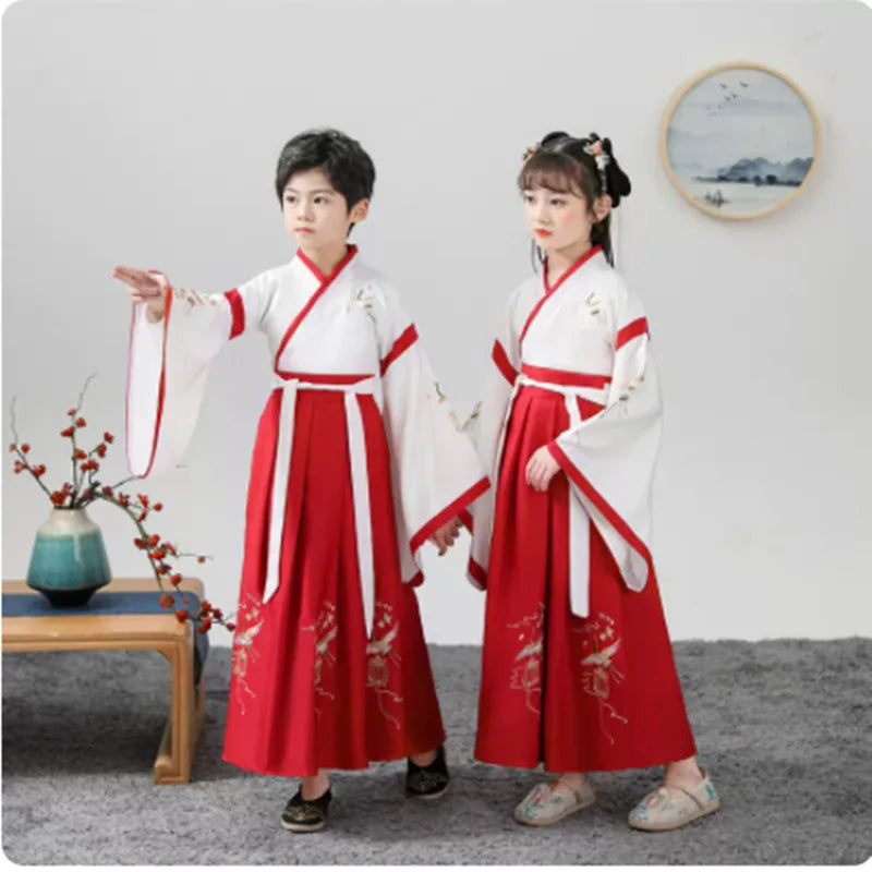 Traje tradicional Hanfu para niños