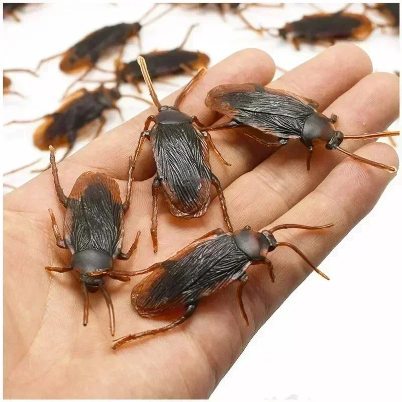 Lot de 10 faux cafards amusants pour décoration de fête d'Halloween