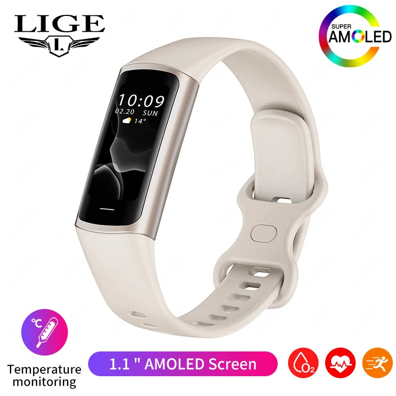 Pulsera inteligente deportiva rastreador de actividad para hombre y mujer banda impermeable conectado al teléfono rastreador de hombres reloj inteligente para Android iOS