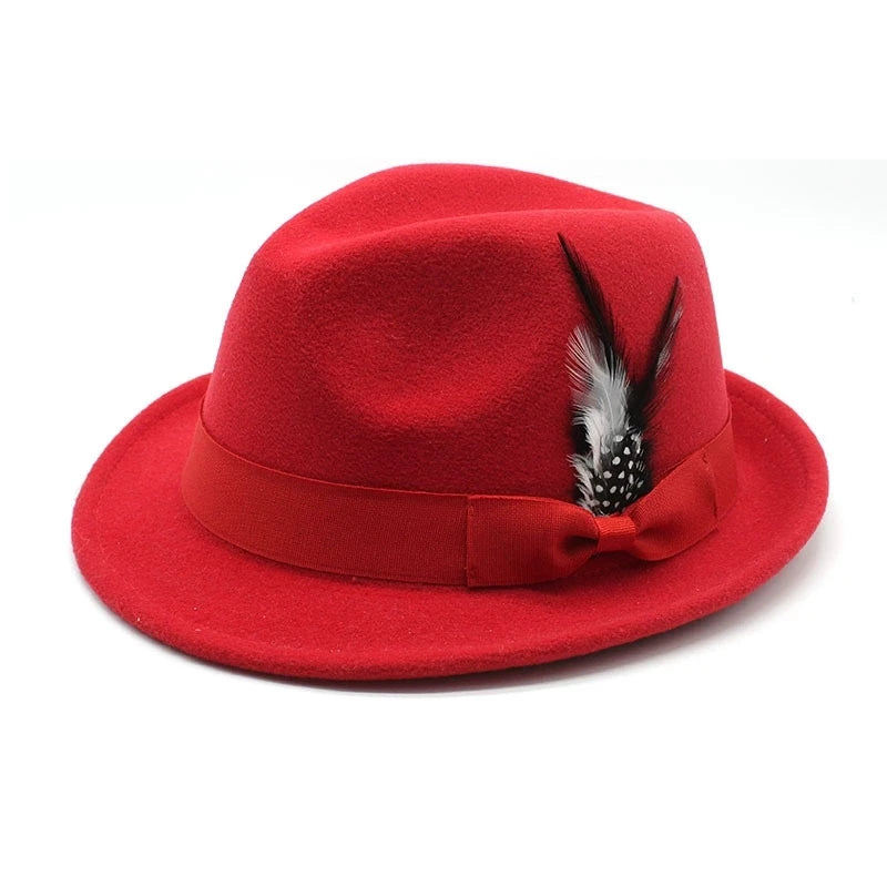 Sombrero de fieltro con lazo