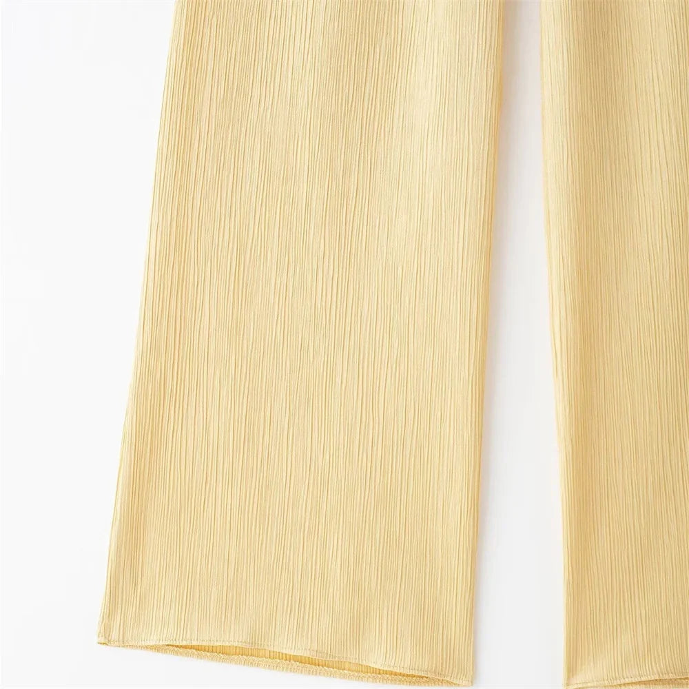 Pijama para mujer, conjunto de 2 piezas estilo kimono, blusas sueltas con cordones, pantalones anchos, ropa de dormir para mujer