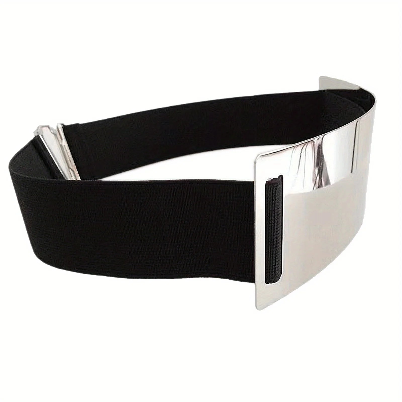 Metallic Wide Waist Belt