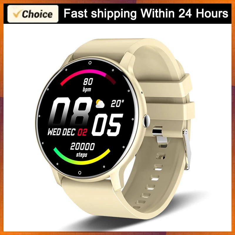 Reloj inteligente LIGE para mujer, hombre, regalo, relojes deportivos de fitness, monitor de ritmo cardíaco, Smartwatch resistente al agua para Xiaomi Android iOS
