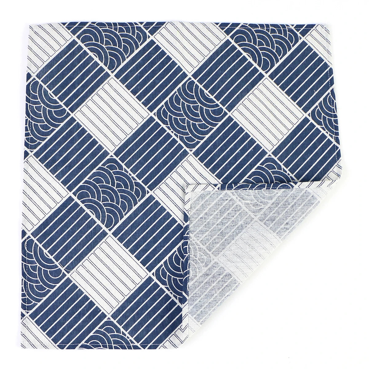 Juego de 4 servilletas de tela estilo japonés de 40x40 cm, mezcla de poliéster y algodón, para cocina, comedor, bodas, restaurantes