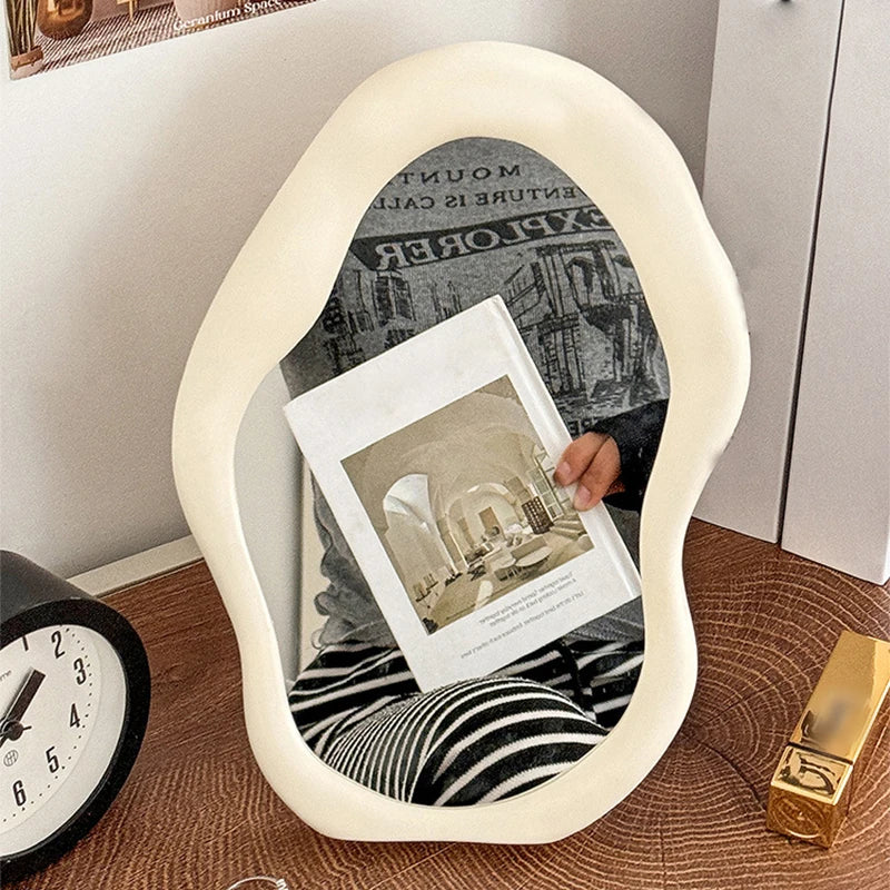 Tabletop Decorative Mirrors Makeup Mirror Home Decoration ,Woman Makeup Supplies Bedroom Desk Accessories Room Decor