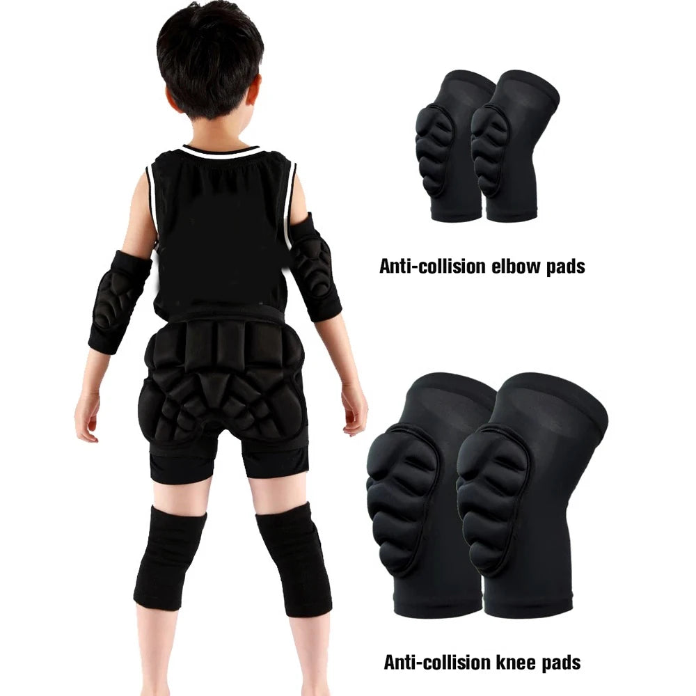 1 par de rodilleras y coderas para niños pequeños, equipo de protección suave, rodilleras protectoras deportivas para patinaje, fútbol, voleibol, ciclismo