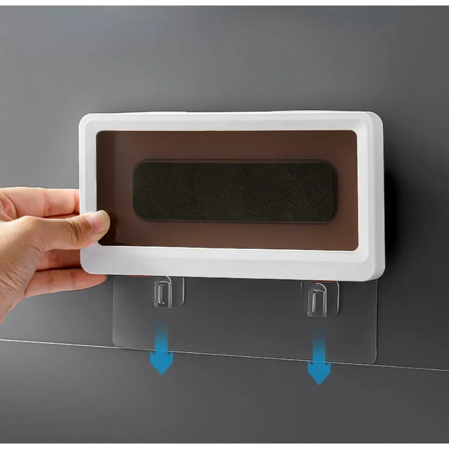 1 coque de téléphone étanche pour salle de bain, écran tactile, antibuée, fixation murale, sans trou d'étanchéité