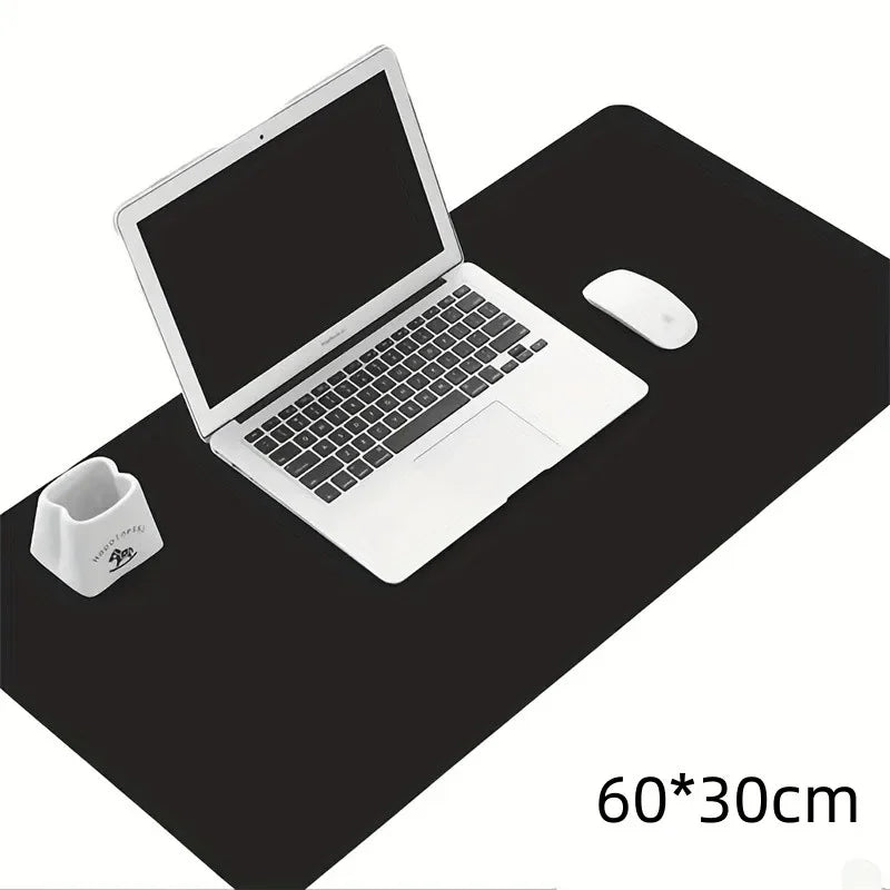 1 alfombrilla protectora de escritorio de gran tamaño 600*300mm, alfombrilla de ratón de cuero PU impermeable, alfombrilla de escritorio para teclado, alfombrilla de ratón para juegos