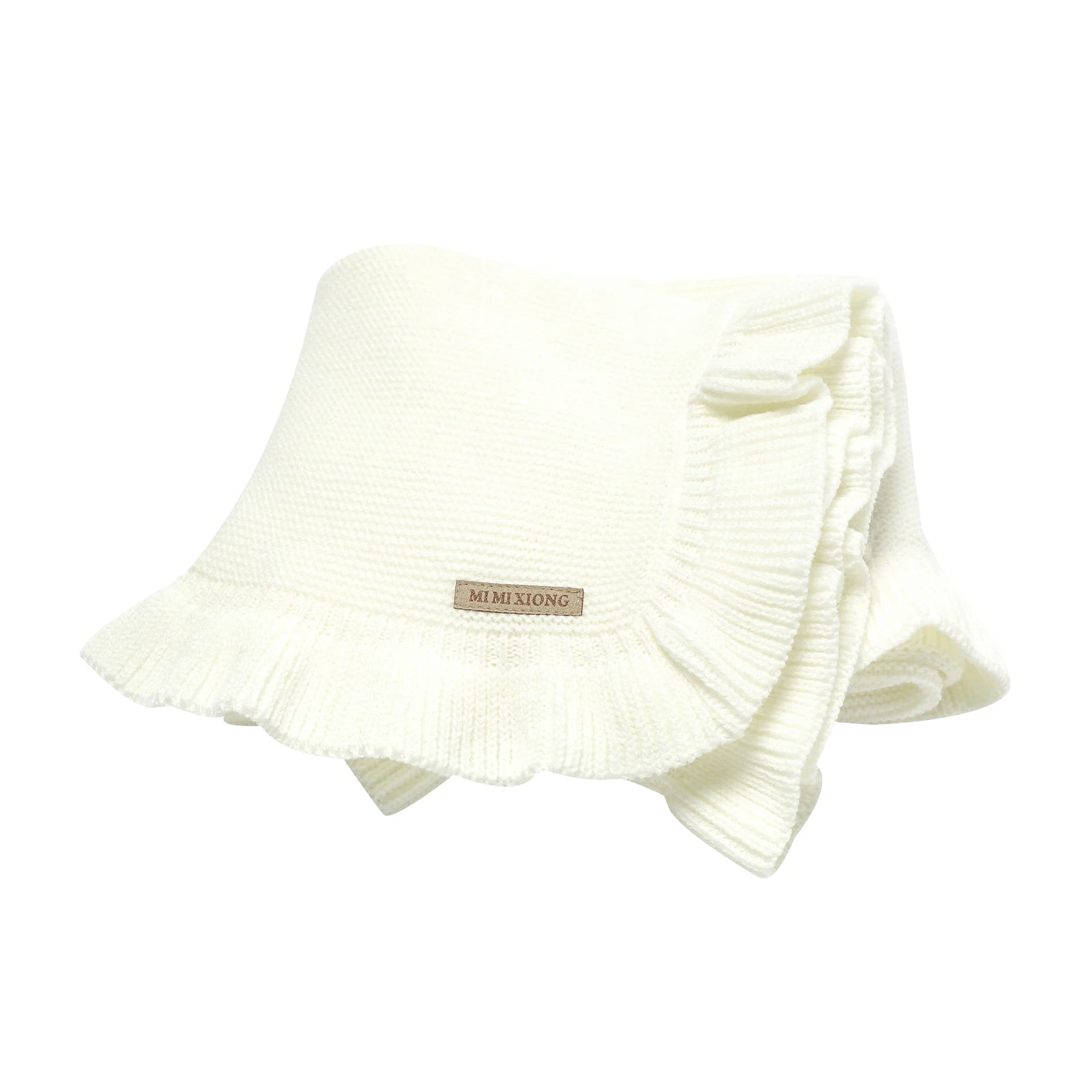 Knitted Baby Blankets Newborn Swaddle Wrap Ruffle Blankets Toddler Infant Bedding Quilt New Born Basket Stroller Blankets