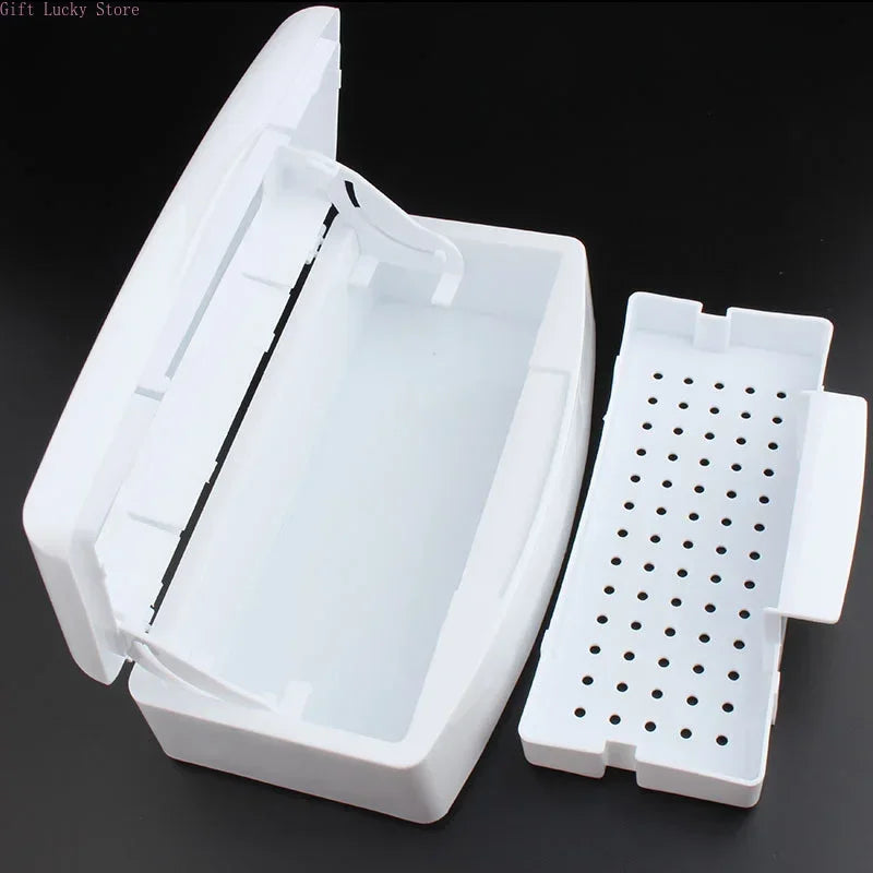 Nail Art Tools Sterilizer Tray, Disinfection Pedicure Manicure Tools Box, Salon Tools