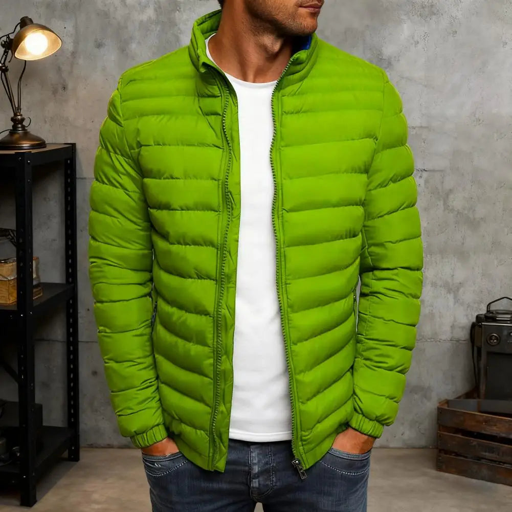 Men’s Stand Collar Puffer Jacket