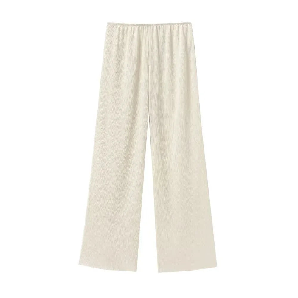 Pijama para mujer, conjunto de 2 piezas estilo kimono, blusas sueltas con cordones, pantalones anchos, ropa de dormir para mujer