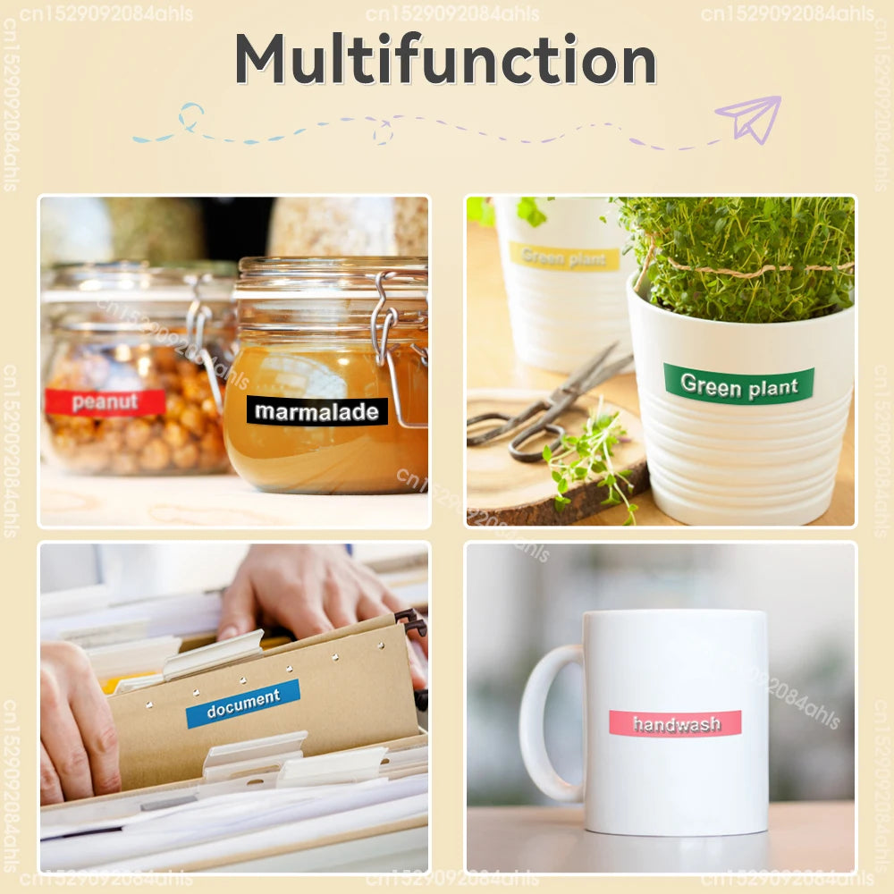 Portable Label Printer B90 Manual Typewriter DIY 3D Embossing Label Tape Handheld Label Maker DIY Sticker Mini Labeling Machine