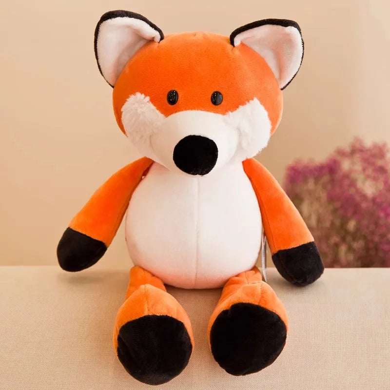 Peluches Animaux Jouets Poupées Douces Jungle Lion Éléphant Tigre Chien Renard Singe Cerf Enfants Cadeau Kawaii Bébé Enfants Hobbie Jouets