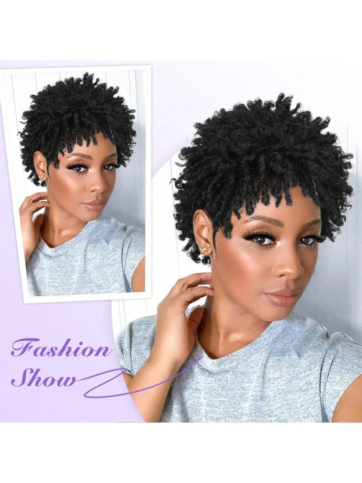 Short synthetic Wig for Black Women and Men Afro Faux Dreads Wig Heat Resistant Short Braided Wigs for Black Women