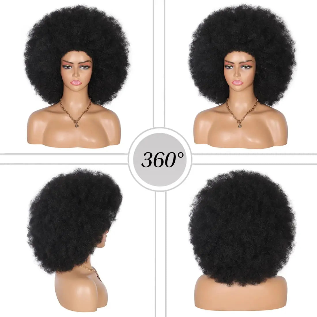 Short Fluffy Afro Wig