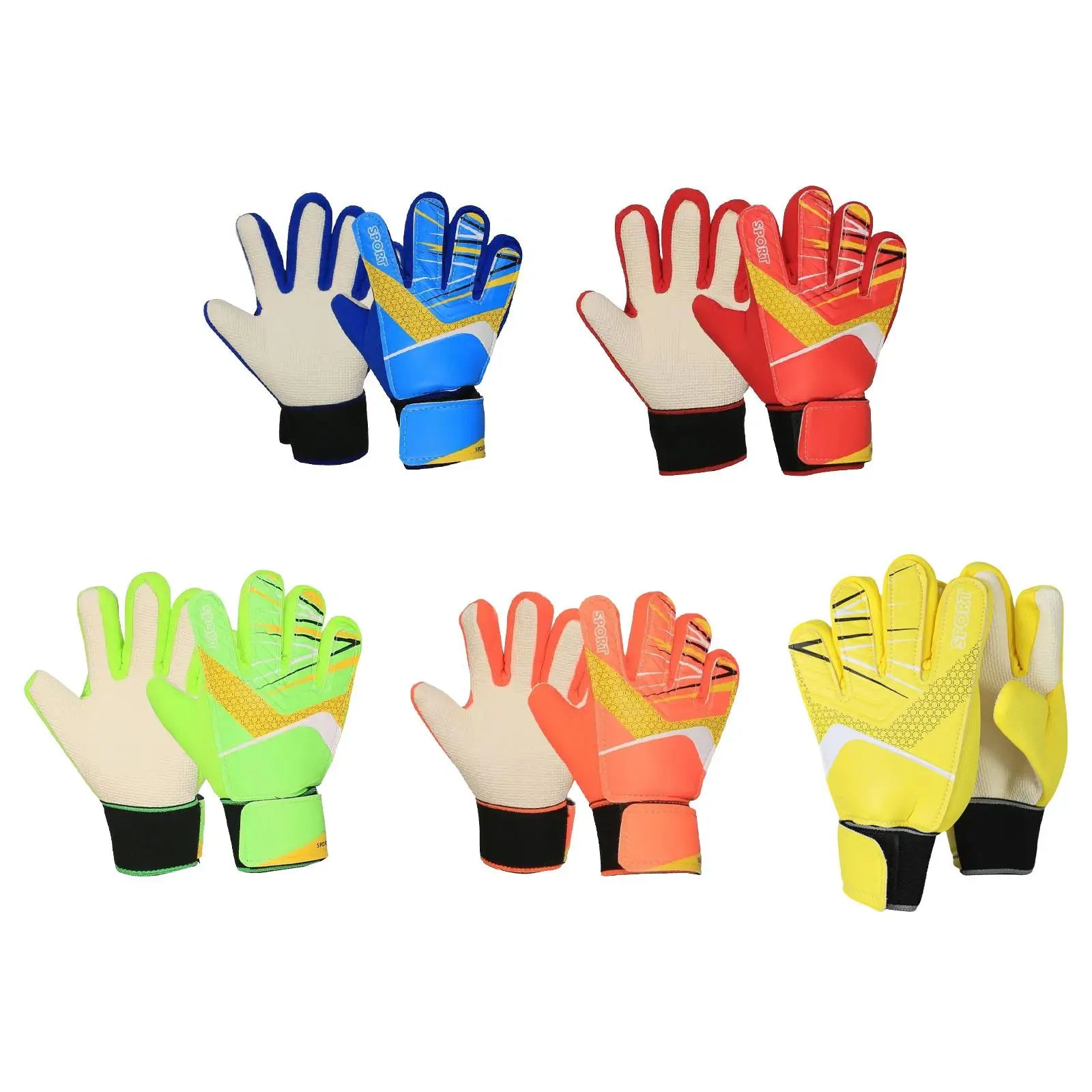 Gants de gardien de but de football pour enfants pour débutants, fournitures de sport tendance, cadeau pour garçons et filles, gants de protection légers et antidérapants