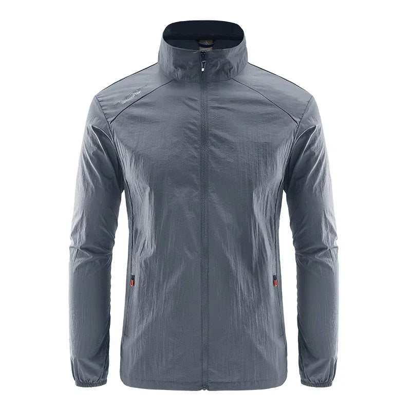 Chaquetas de Verano para Hombre Cortavientos Abrigos Masculinos Ropa Protectora Solar Chaqueta para Viajes y Camping Ciclismo Ultrafino Pesca Senderismo