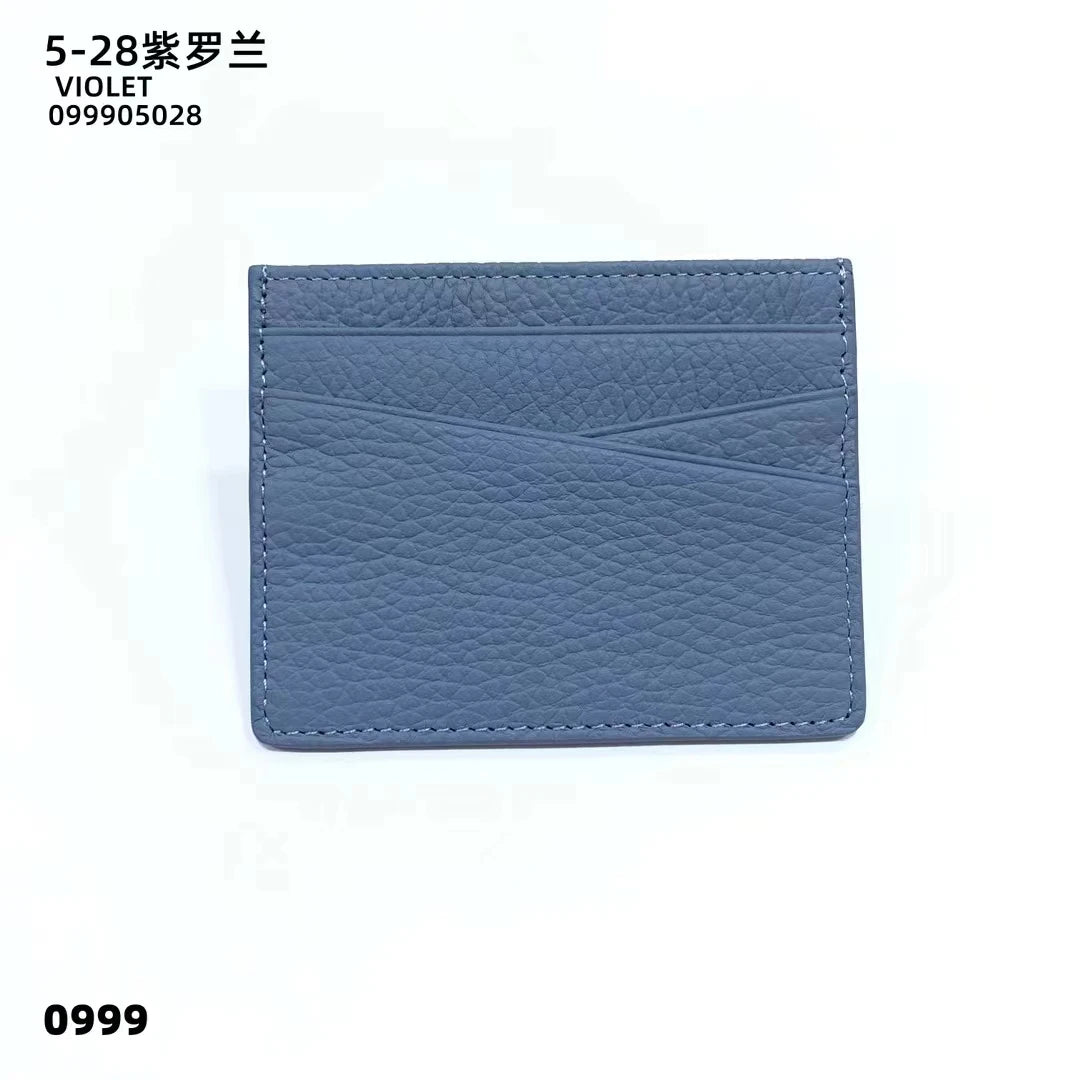 Tarjetero de lujo 100% cuero genuino para negocios, hombres, identificación, estuche para tarjetas de crédito, moda, regalo para mujeres, mini cartera delgada