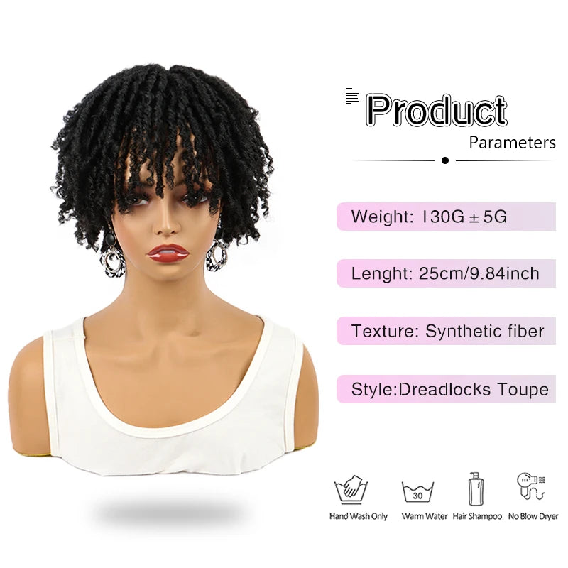 Afro Curly Dreadlock Hair Topper