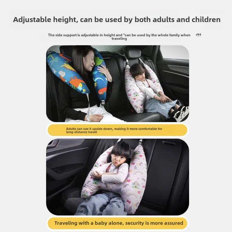 Almohada ergonómica para dormir en el coche para niños pequeños, con certificación de seguridad, soporte universal para el cuello para viajar
