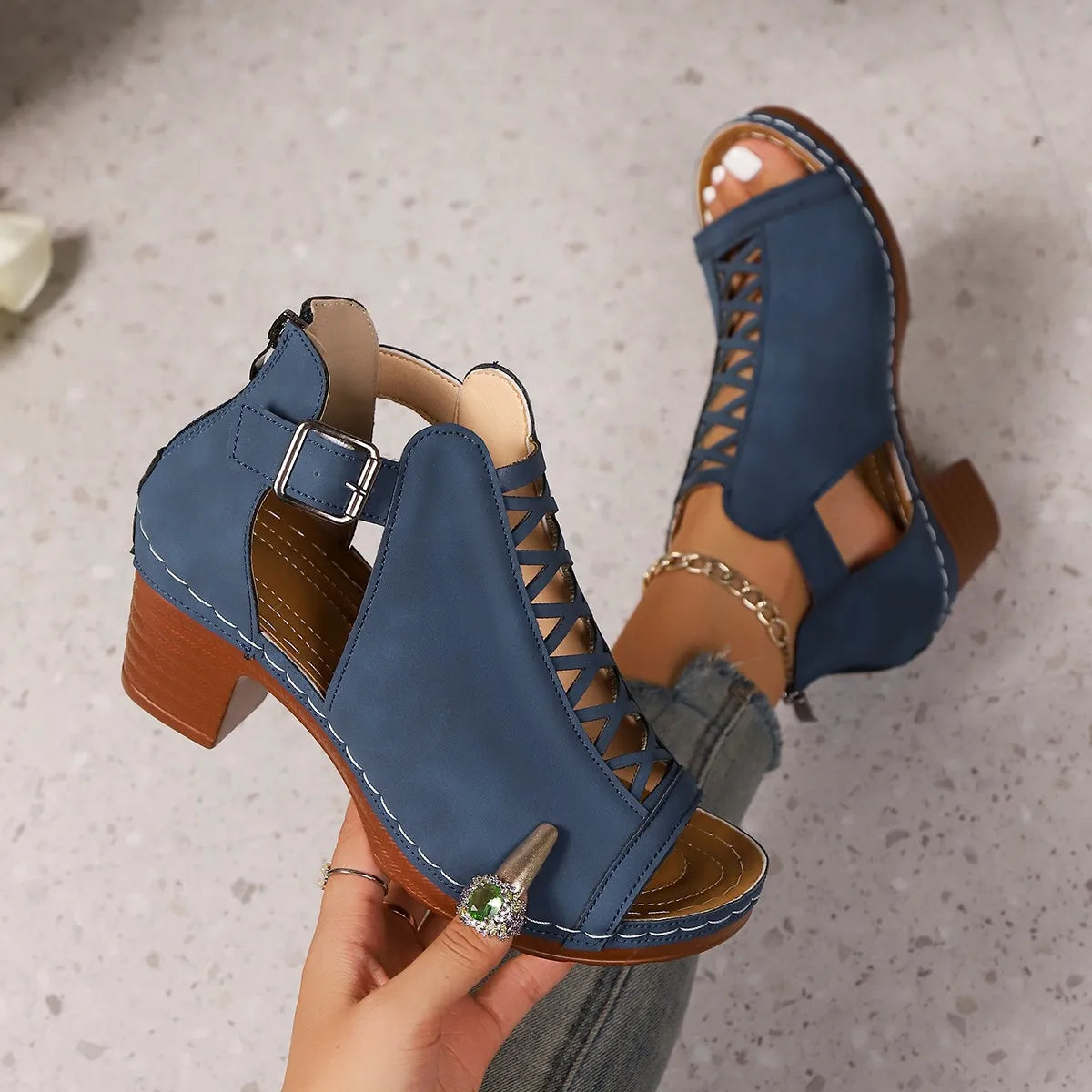 Women’s Thick-Heel Sandals – Stylish, Comfy & Perfect for Summer