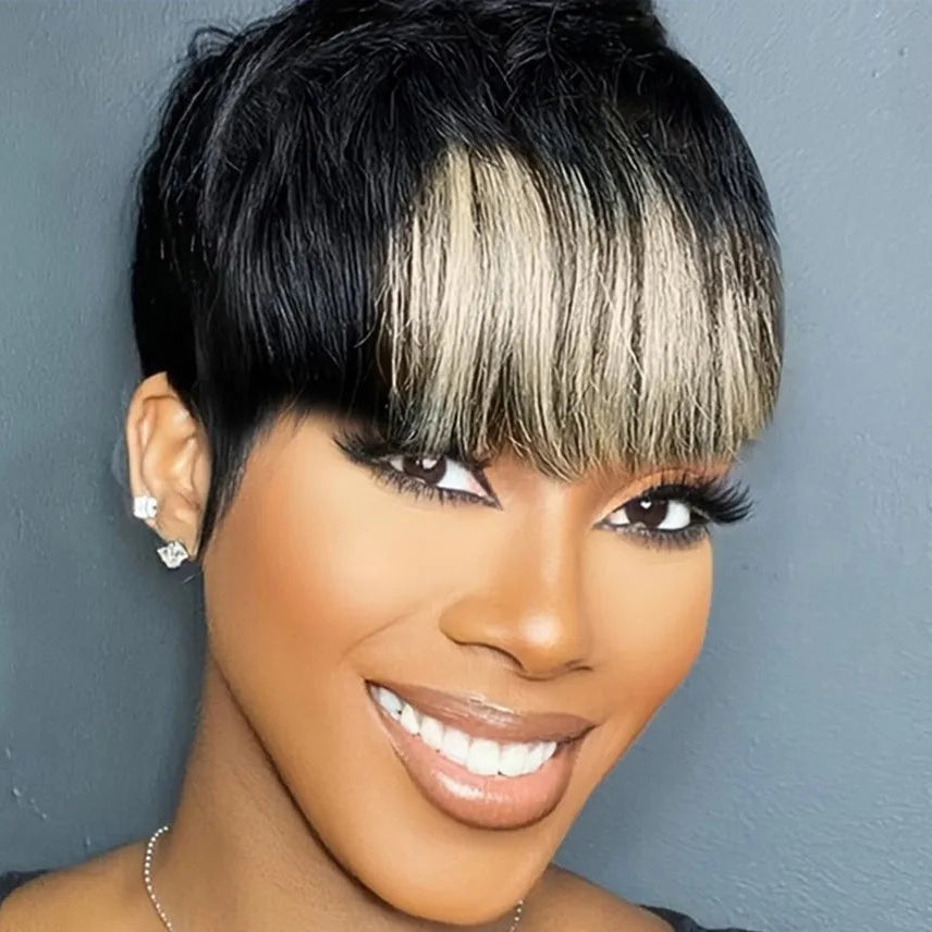 Blonde Pixie Hair Wig