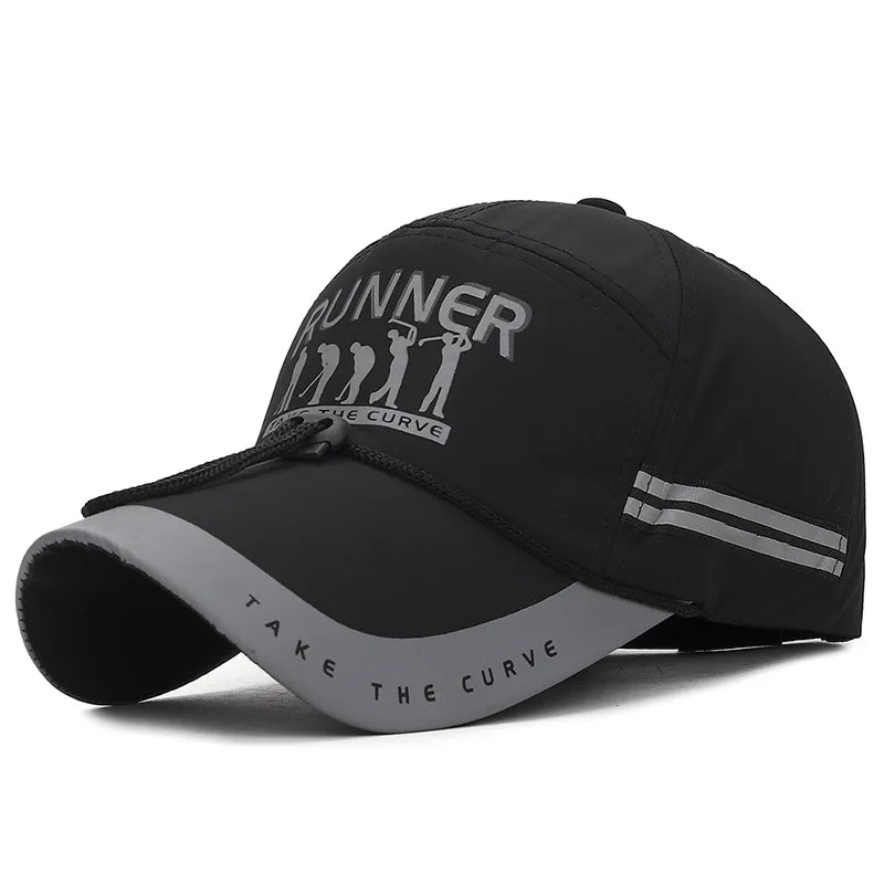 Gorra de béisbol ajustable y transpirable con visera extendida para hombre y mujer, gorra de sol con visera, gorra de béisbol snapback de moda para niños y niñas