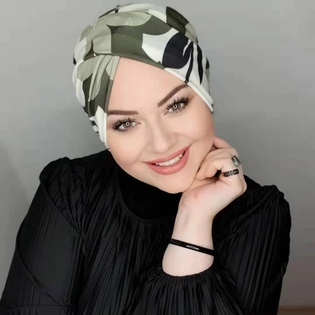 Gorro de Hiyab Musulmán Modesto – Envoltorio Instantáneo de Jersey