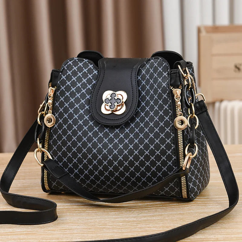 New women shoulder Bag luxury designer handbag women Handbags leather Printed monogram single shoulder straddle bag
