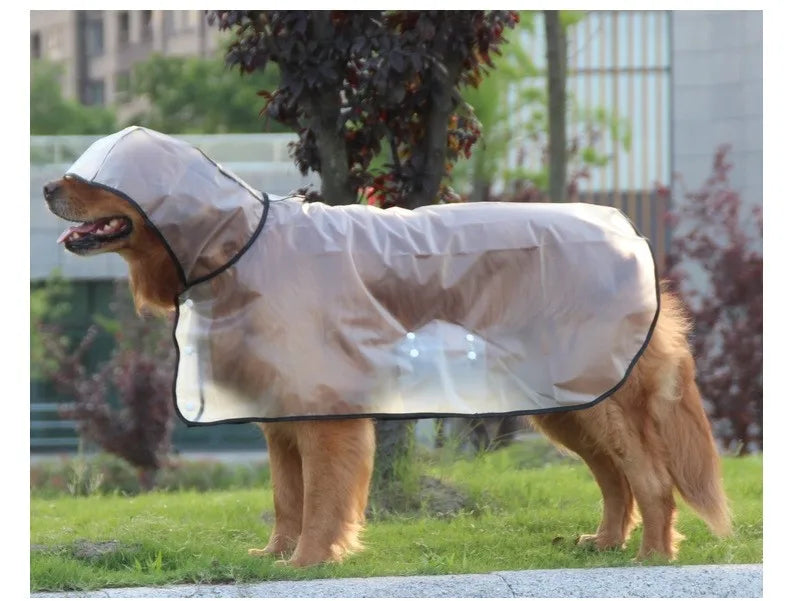 Waterproof Dog Raincoat For Small Dogs With Hood Transparent Pet Poncho For Corgi Outdoor Walking Rainy Day Gear For Puppies