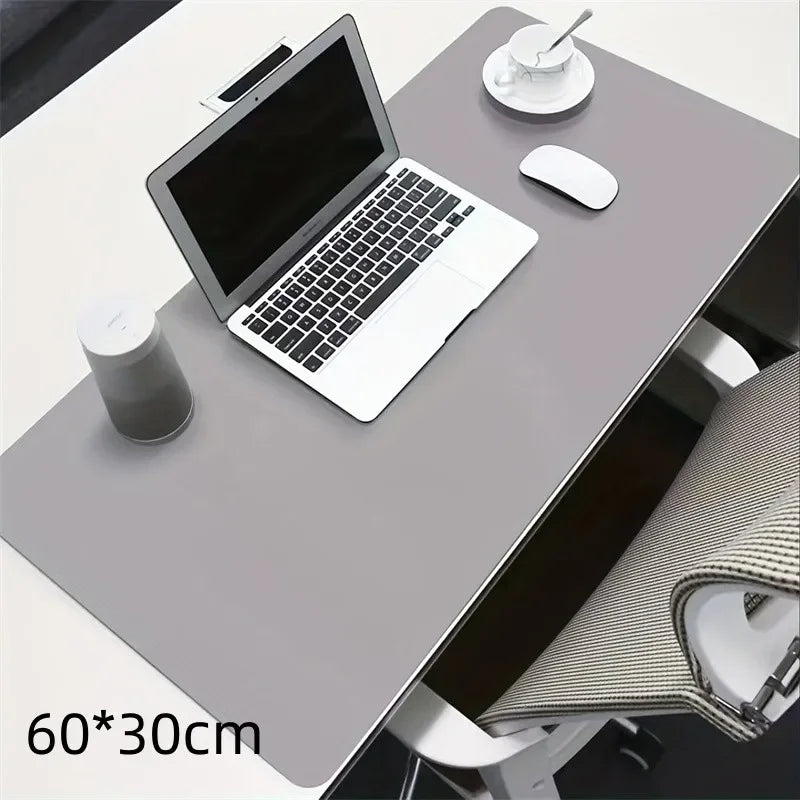 1 alfombrilla protectora de escritorio de gran tamaño 600*300mm, alfombrilla de ratón de cuero PU impermeable, alfombrilla de escritorio para teclado, alfombrilla de ratón para juegos