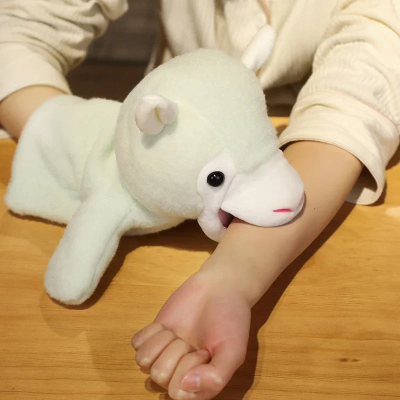 Stuffed Plush Animals Toys Hand Finger Puppet Kawaii Dolls Educational Baby Toys Learning & Education Monkey Tiger Children Gift