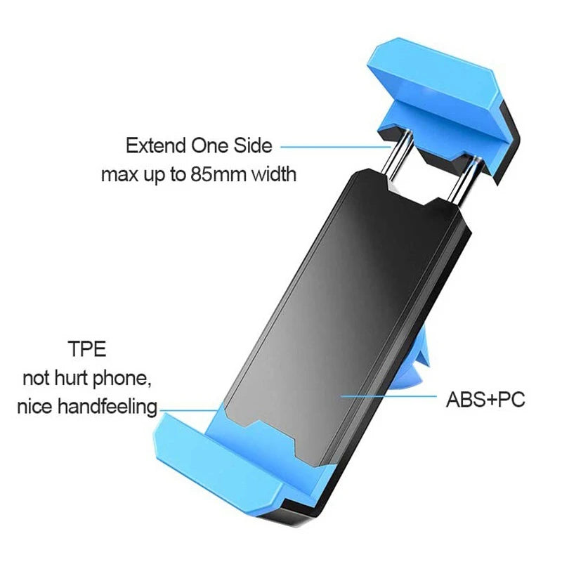Soporte Universal para Teléfono Móvil para Rejilla de Ventilación de Coche Soporte para Teléfono Móvil en Coche Salida de Aire Acondicionado para Navegación Mini Soporte para Teléfono