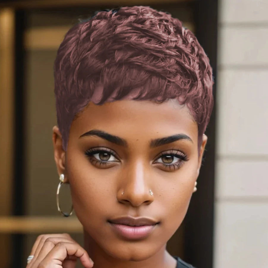 Curly Pixie Wig