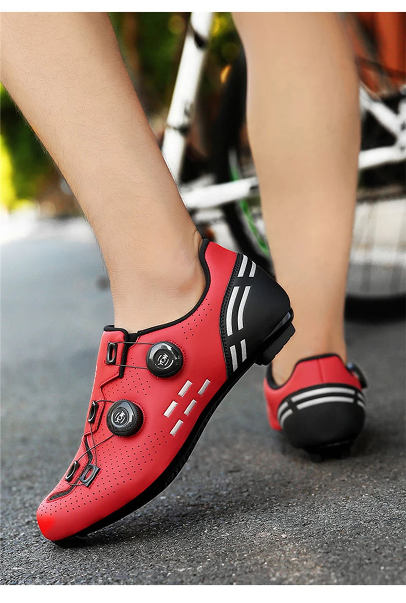 Zapatillas de Ciclismo de Velocidad, Zapatillas de Ciclismo de Carretera para Hombres y Mujeres, Zapatillas de Ciclismo de Ruta, Zapatillas de Ciclismo de Carreras Autoblocantes para Shimano