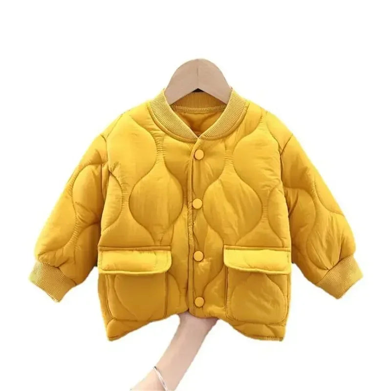 Children Coats Winter Jacket for Girl Boys Winter Top Coat Kids Warm Thicken Velvet Hooded Baby Coats Causal Outerwear