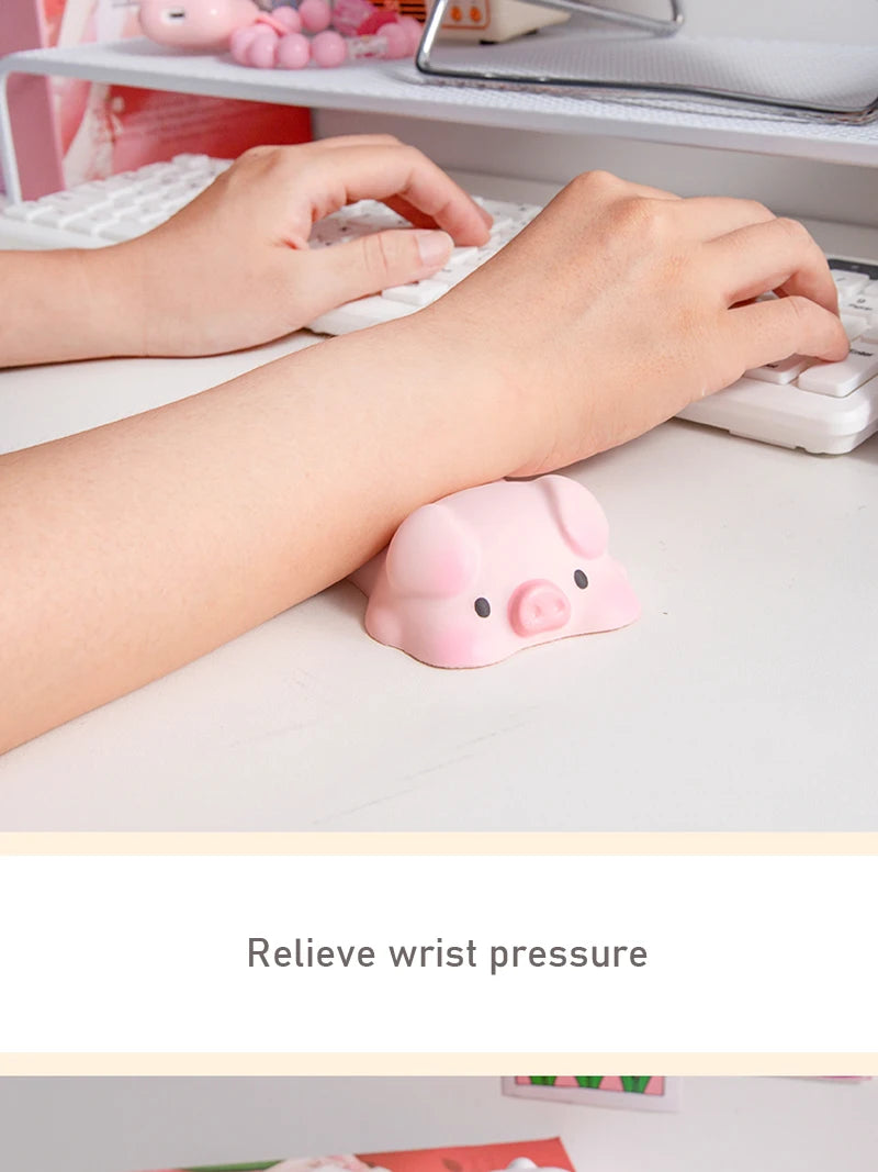 Nuevo y bonito soporte de muñeca para ratón, reposabrazos para ordenador portátil, escritorio ergonómico, juguetes Kawaii de aumento lento