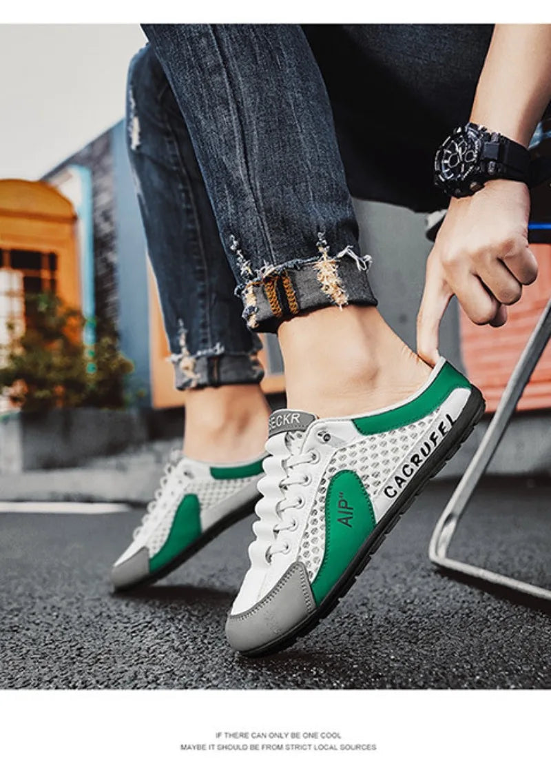 Mocasines sin cordones de malla para hombre – Ligeros, suaves y perfectos para el día a día