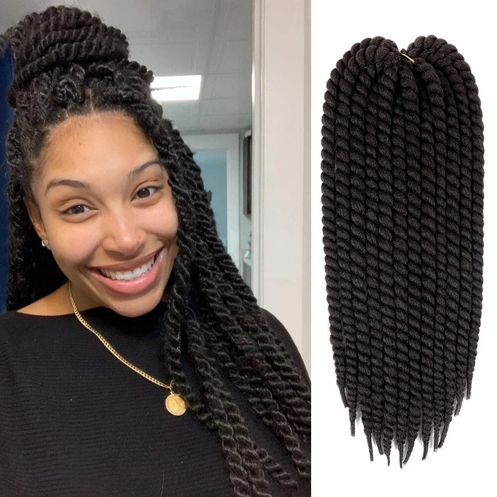 Giro Senegalés Cabello Jumbo Twist Trenzas Ganchillo Briads 22 pulgadas 120g Ombre Sintético Ganchillo Cabello Trenzado Cabello Para Mujeres Negras