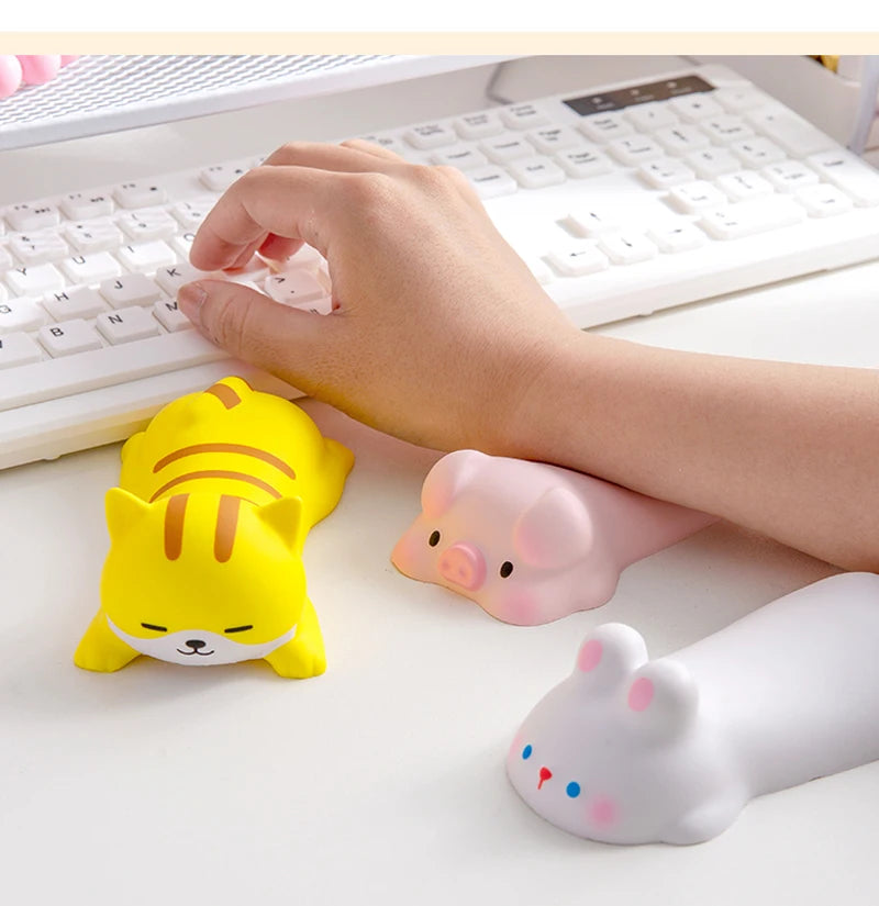 Nuevo y bonito soporte de muñeca para ratón, reposabrazos para ordenador portátil, escritorio ergonómico, juguetes Kawaii de aumento lento
