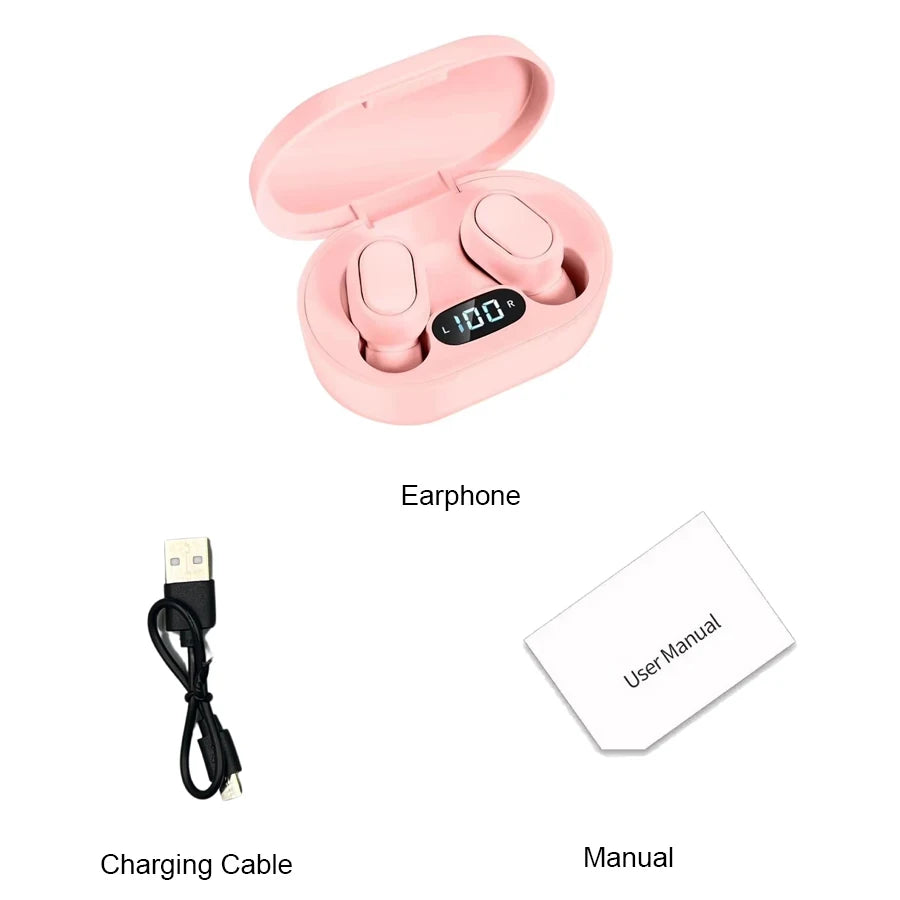 Auriculares inalámbricos E7S TWS Auriculares Bluetooth Sonido HIFI sin pérdidas Auriculares deportivos impermeables para todos los smartphones