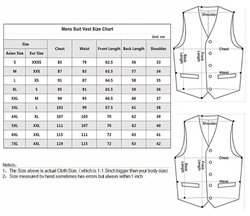 Gilet de costume simple boutonnage tendance pour homme, gris et noir, haut de gamme, coupe cintrée, formel, décontracté, grande taille 7XL