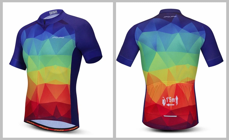 Cycling Jersey Men Bike Mountain Road MTB Shirt Top Summer Bicycle Racing Riding Clothing Uniform Clothes Jackets White Red