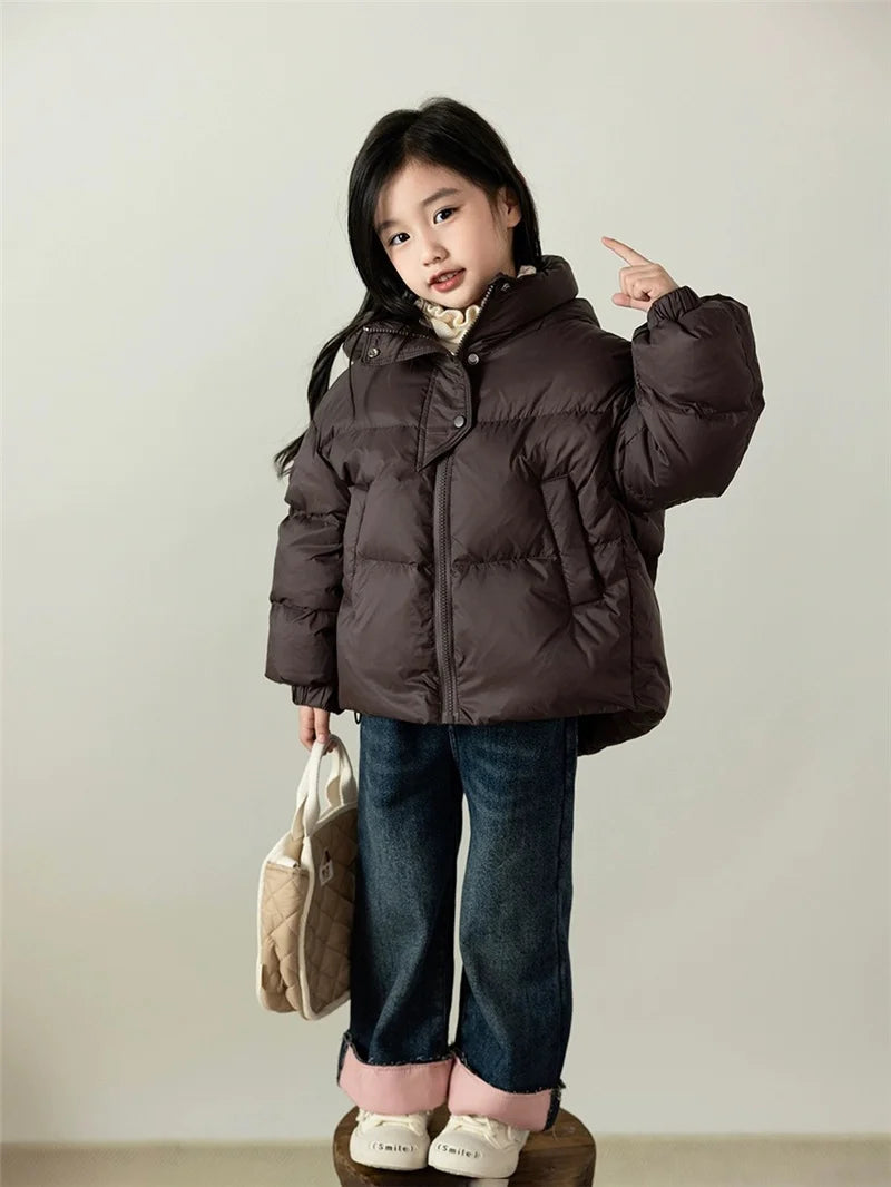 Abrigos cálidos de invierno para niños, chaquetas acolchadas de algodón para otoño, ropa para niños y niñas, prendas de abrigo con capucha para bebés de 3 a 12 años